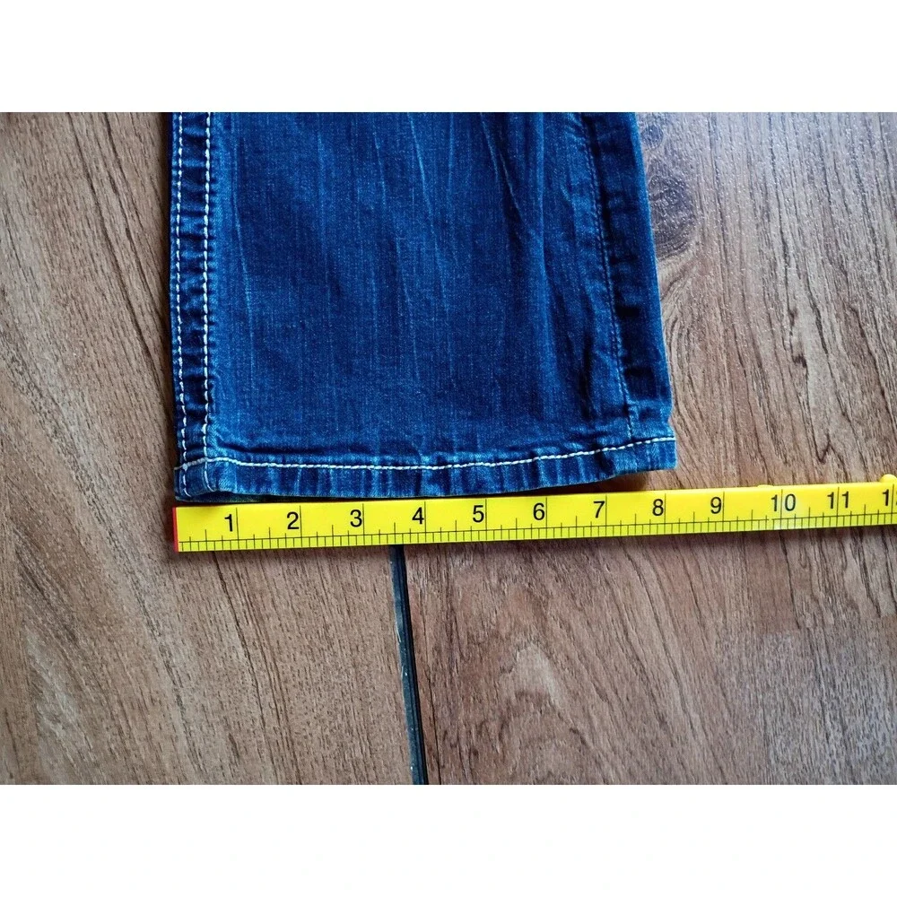 Miss Me Jeans Women's 29x31 Blue Bootcut Fluer Embellished