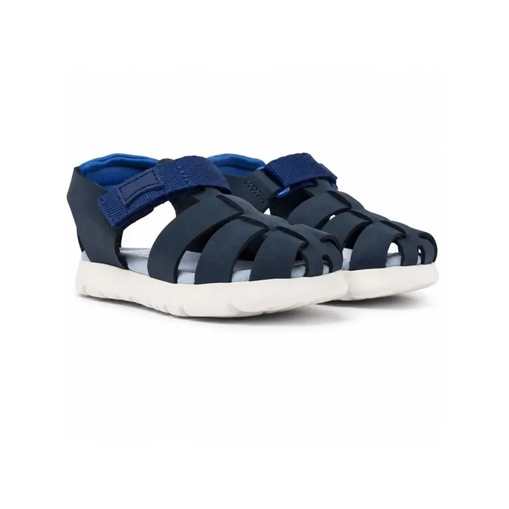 Camper Oruga Toddler Fisherman Sandal EU 21 US 5 Dark Blue Leather First Walkers