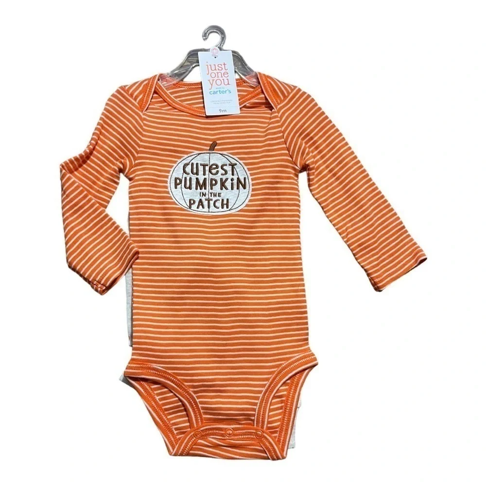 NWT Carter's Just One You Orange Halloween Outfit 2 Piece outfit Size 9M