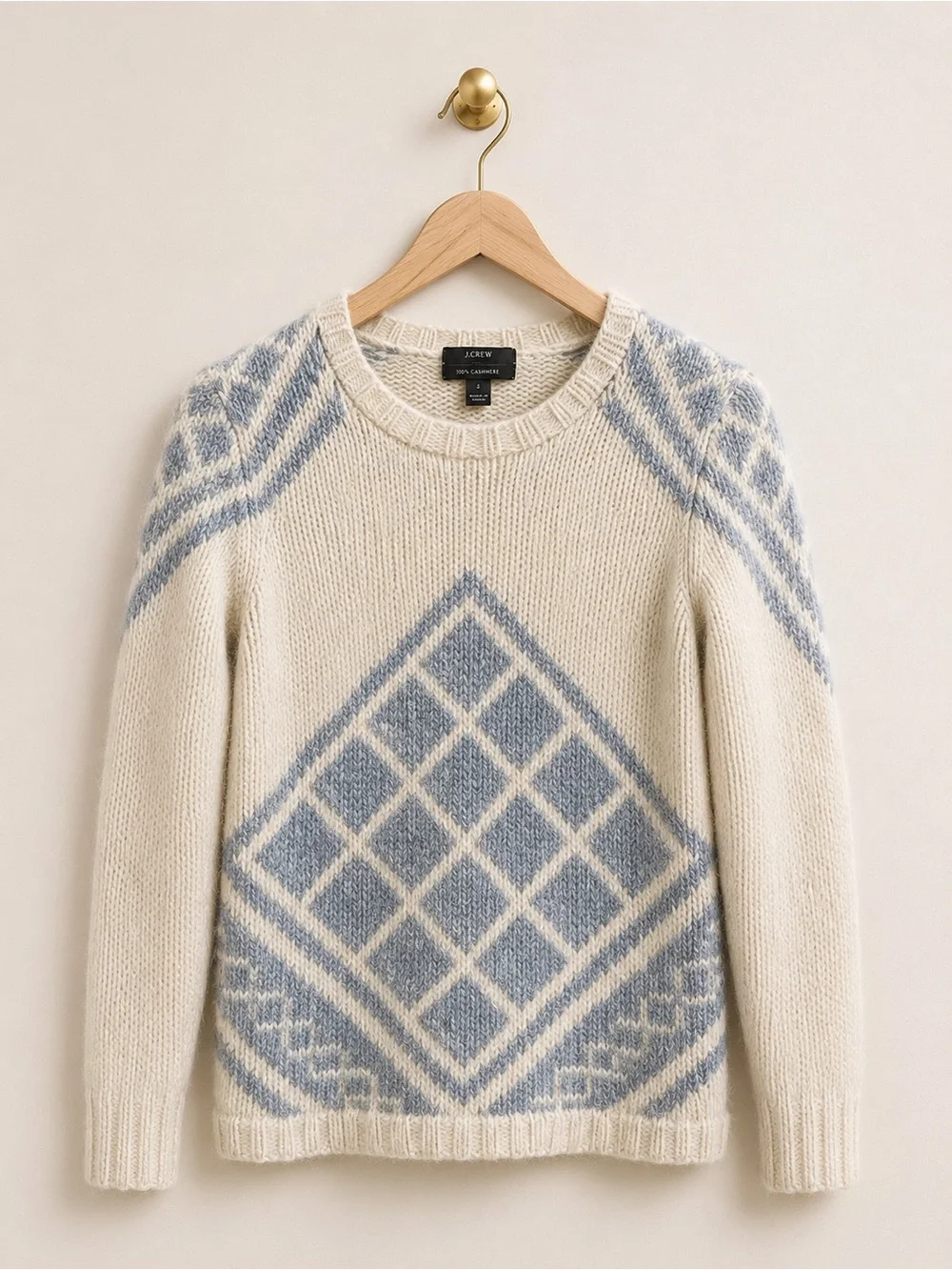 J.Crew Wool & Cashmere Fair Isle Sweater | Women’s Small | Cozy Winter Knit