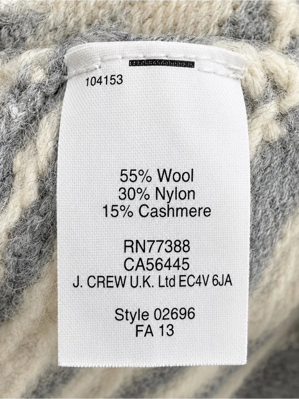 J. Crew stay cozy