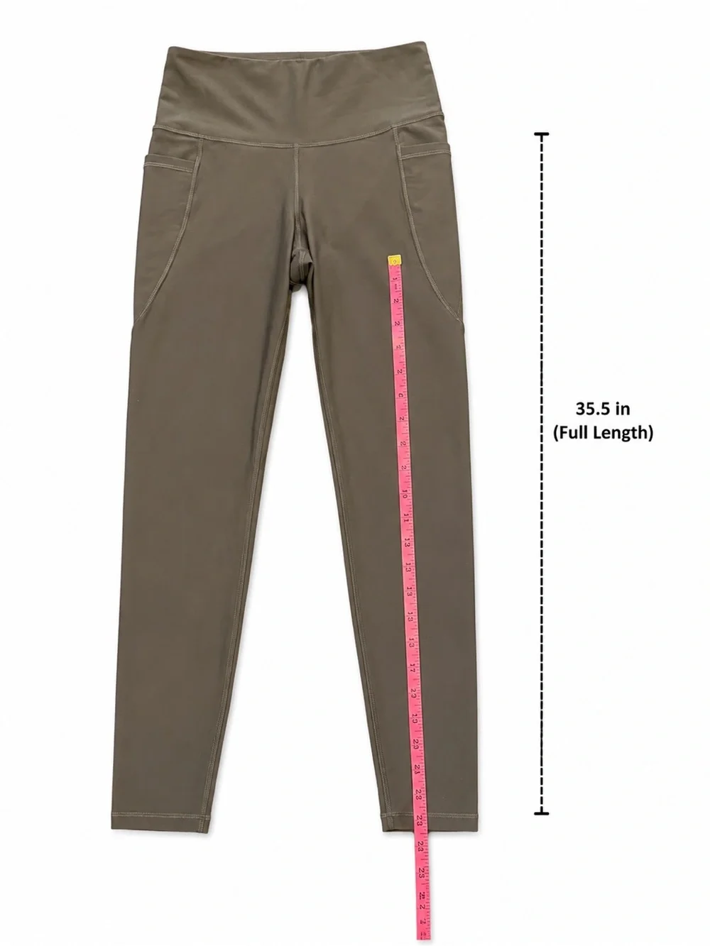 Old Navy Active Powersoft High Rise Pocket Leggings Gray Medium