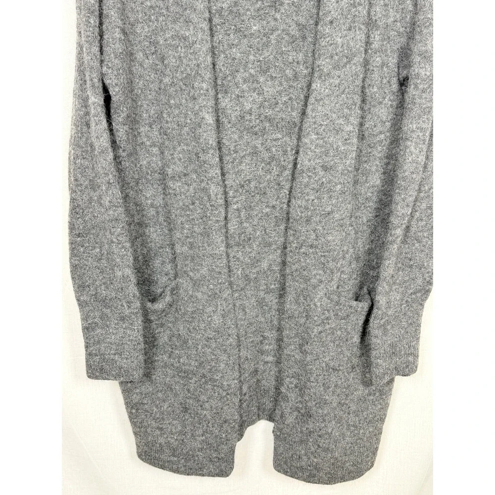 Wilfred Free Alpaca‎ Wool Blend Open Front Cardigan Gray Longline Sweater L