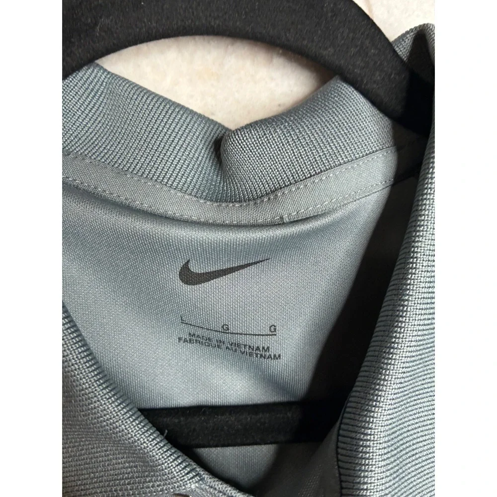 NWT Nike Golf Mens‎ Gray Short Sleeve ESI Logo Polo Shirt DC1963-065 Size L