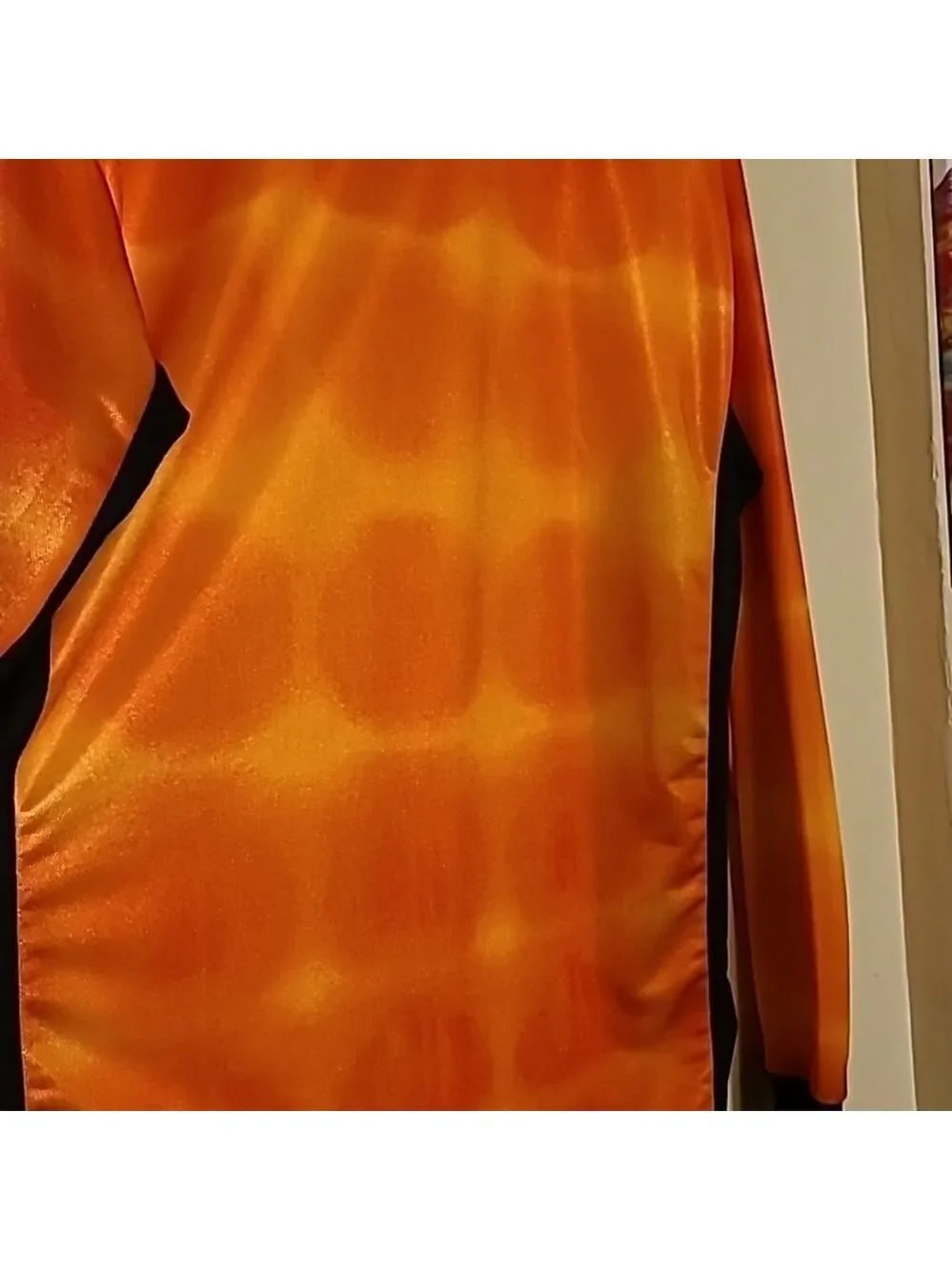 Nike Team vintage Soccer jersey made in USA. Orange/black. (#473)