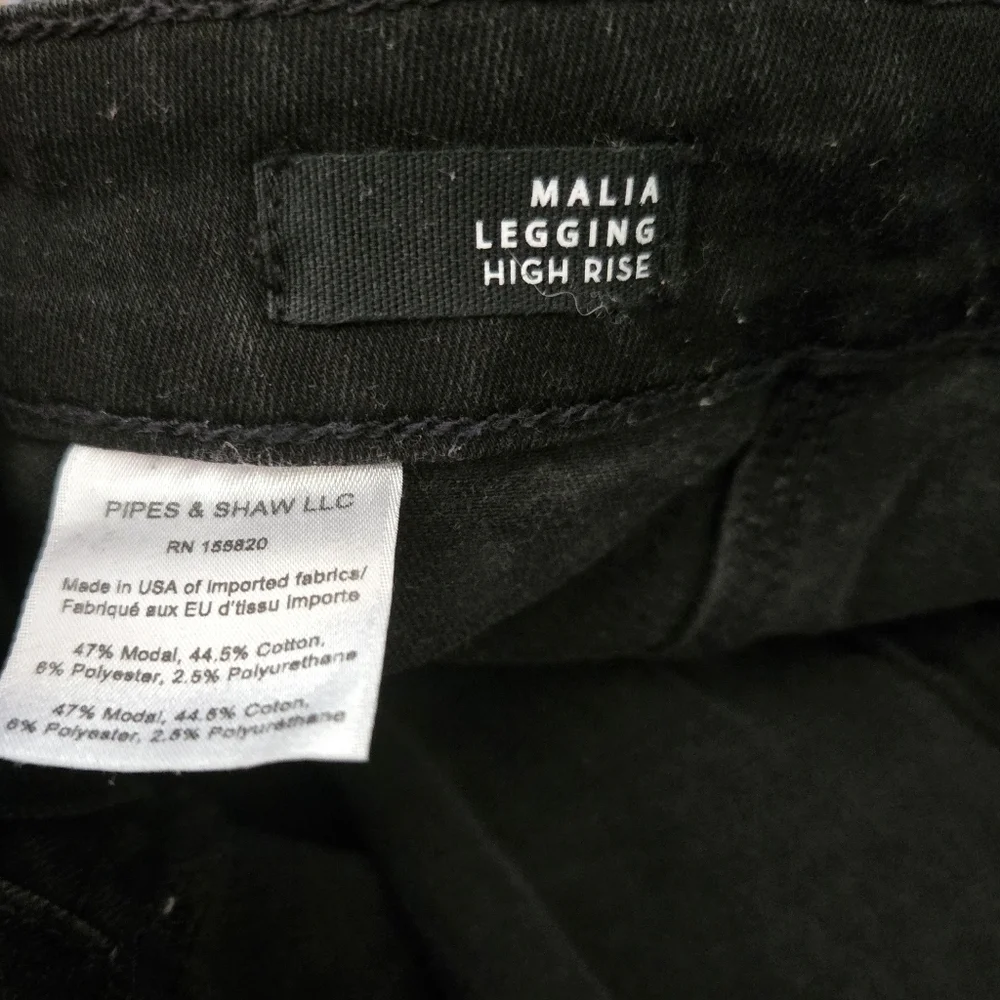 Veronica Beard Malia High Rise Onyx Black Legging 24/00