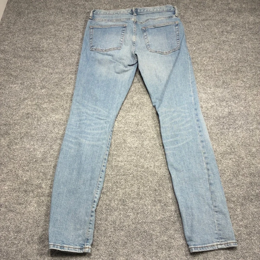 GAP Denim Skinny Jeans Light Wash Ripped‎ Men Size 29x30