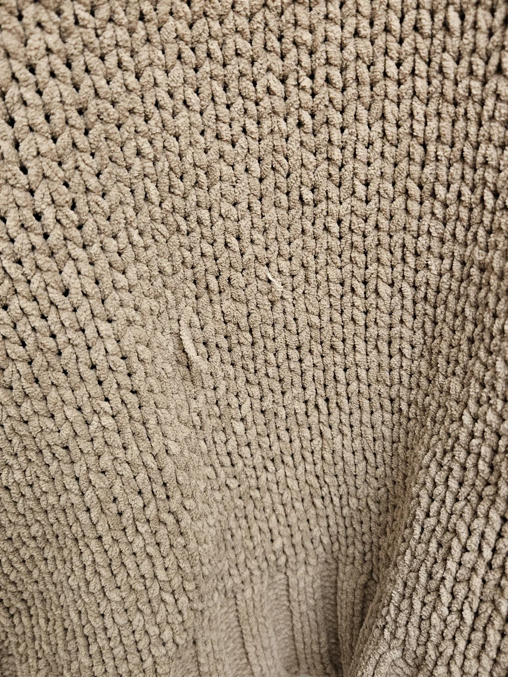 American Eagle Brown Knit Oversized Cardigan Womens M Chunky Balloon Granola