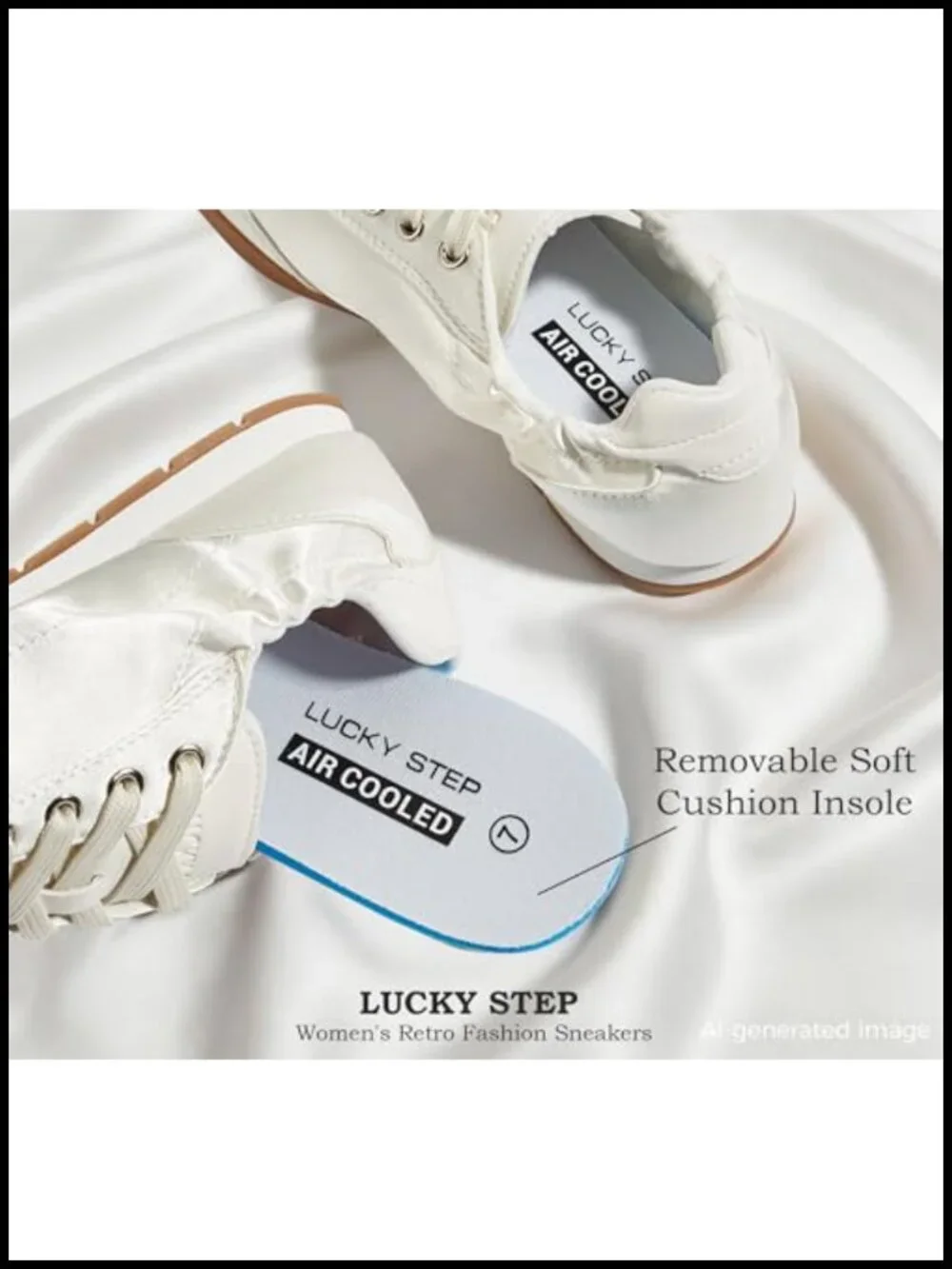Women's Retro Fashion Sneakers - Ballet Casual Lightweight Walking Shoes - Non