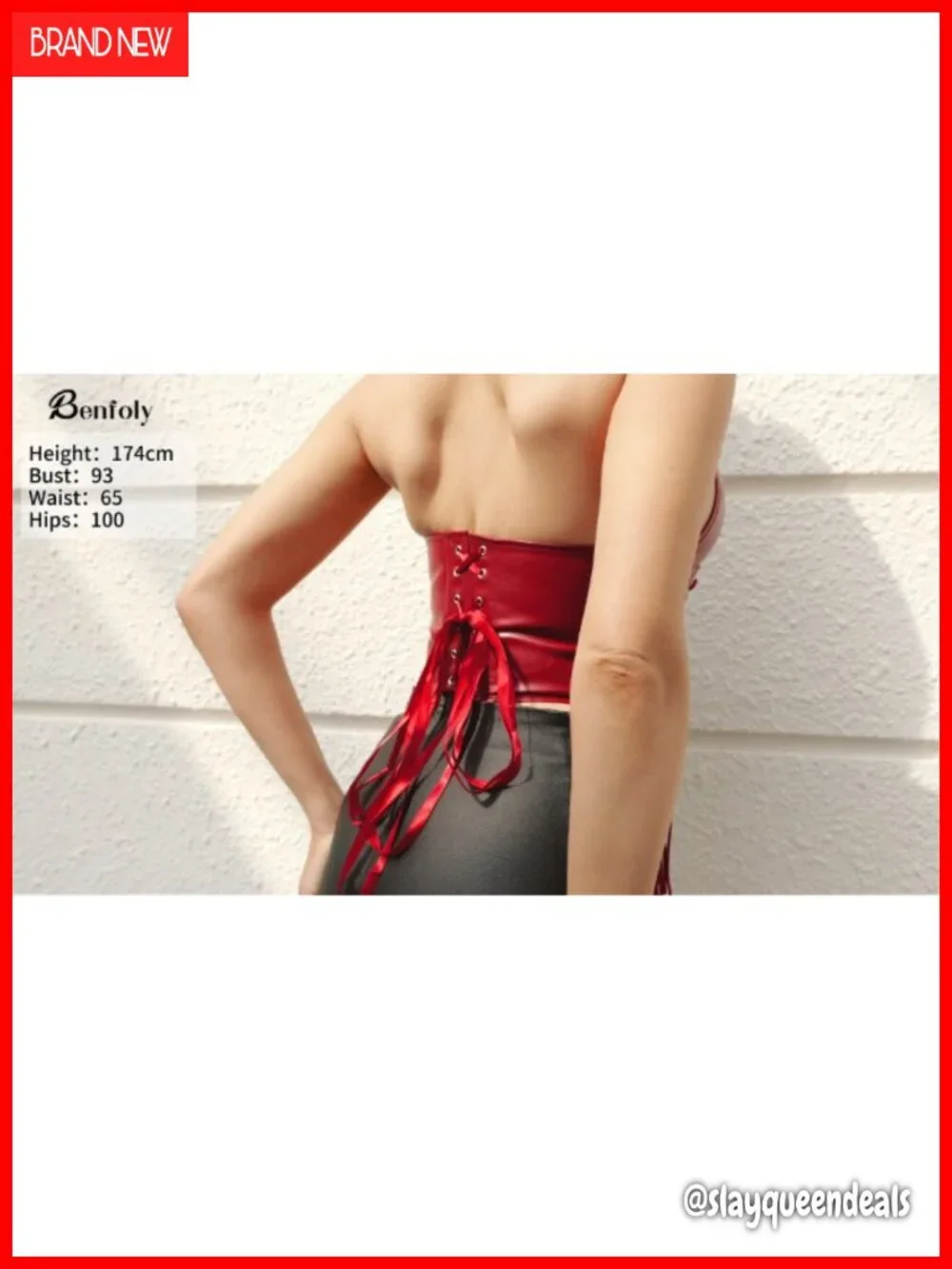 Y2K Leather Halter Corset Top Backless Shapewear Party Crop Top