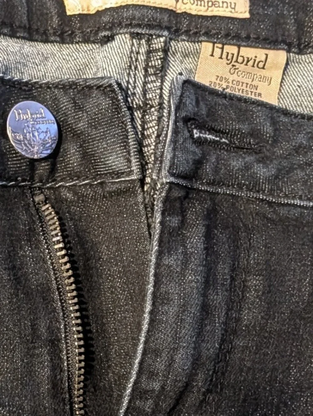 Hybrid & company Women’s Distressed Black Jeans