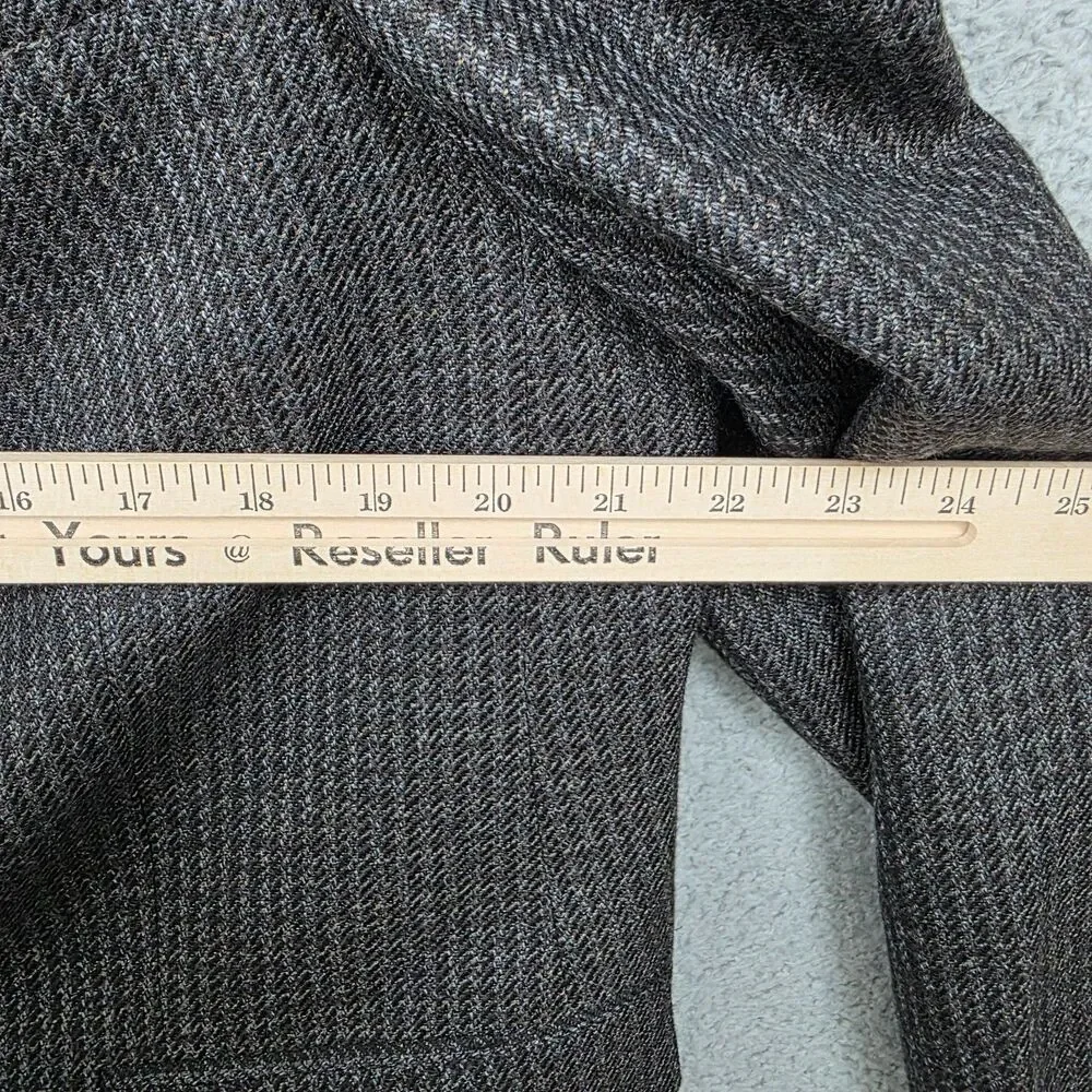 Chaps Ralph Lauren Gray Herringbone 100% Wool Blazer Jacket Sport Coat Sz 42R