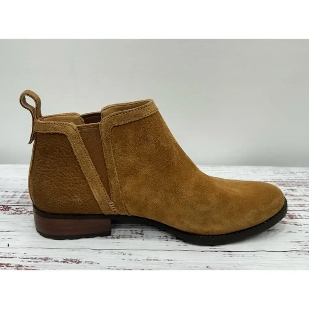 UGG Womens Mcclaire Ankle Boots‎ Round Toe Elastic Gore Suede Brown Size 8
