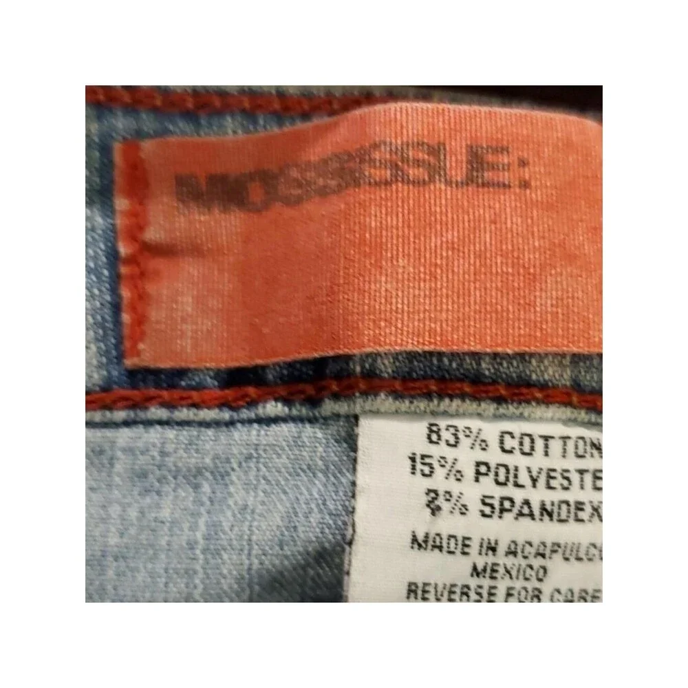 Mossimo Womens Size 17 Light Wash Bootcut Jeans Denim Cotton Blend