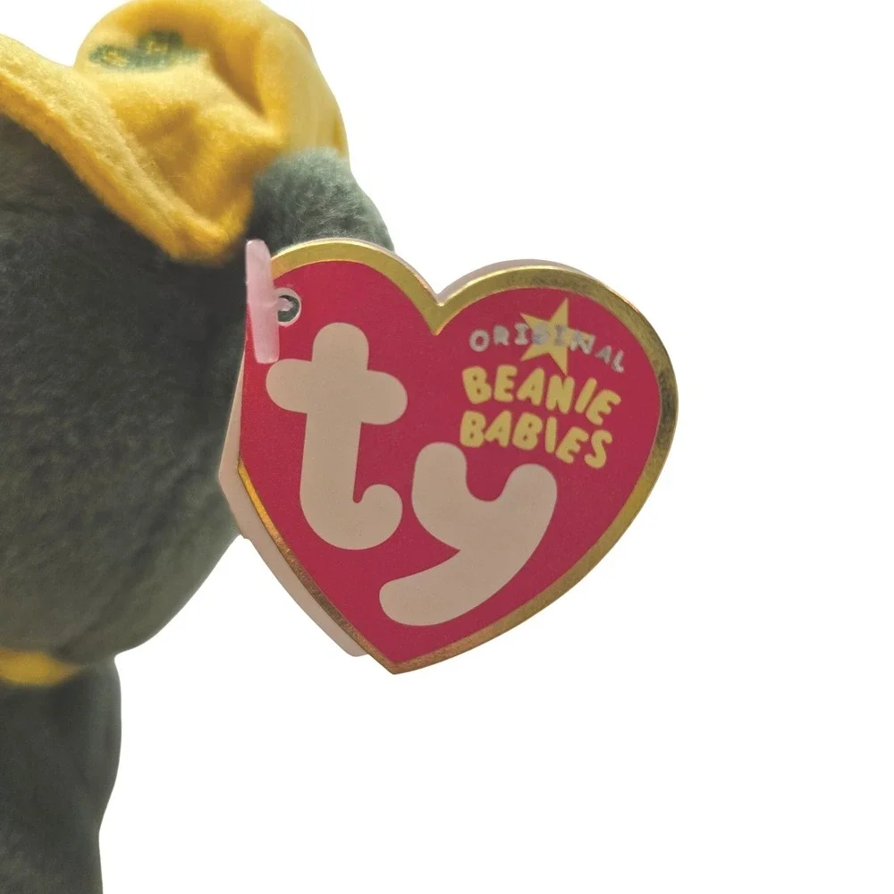 Ty Beanie‎ Babies Johnny John Deere 4-H Bear Green Yellow Plush 2006 47044 NWT