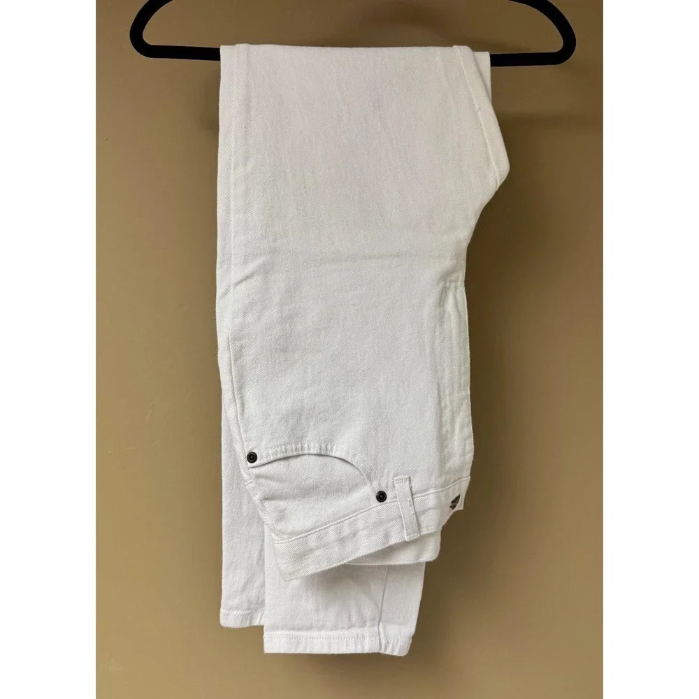 Jeanology‎ White Denim Jeans Classic High Waist Casual Pants Size Unknown