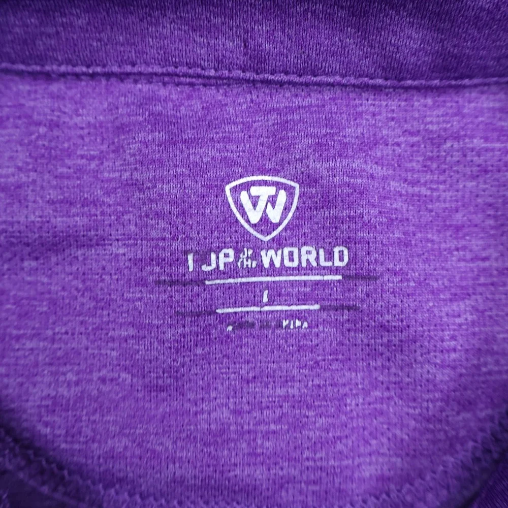 Top of the World LSU Tigers Mens Purple Heathered Polo‎ Large Louisiana State U