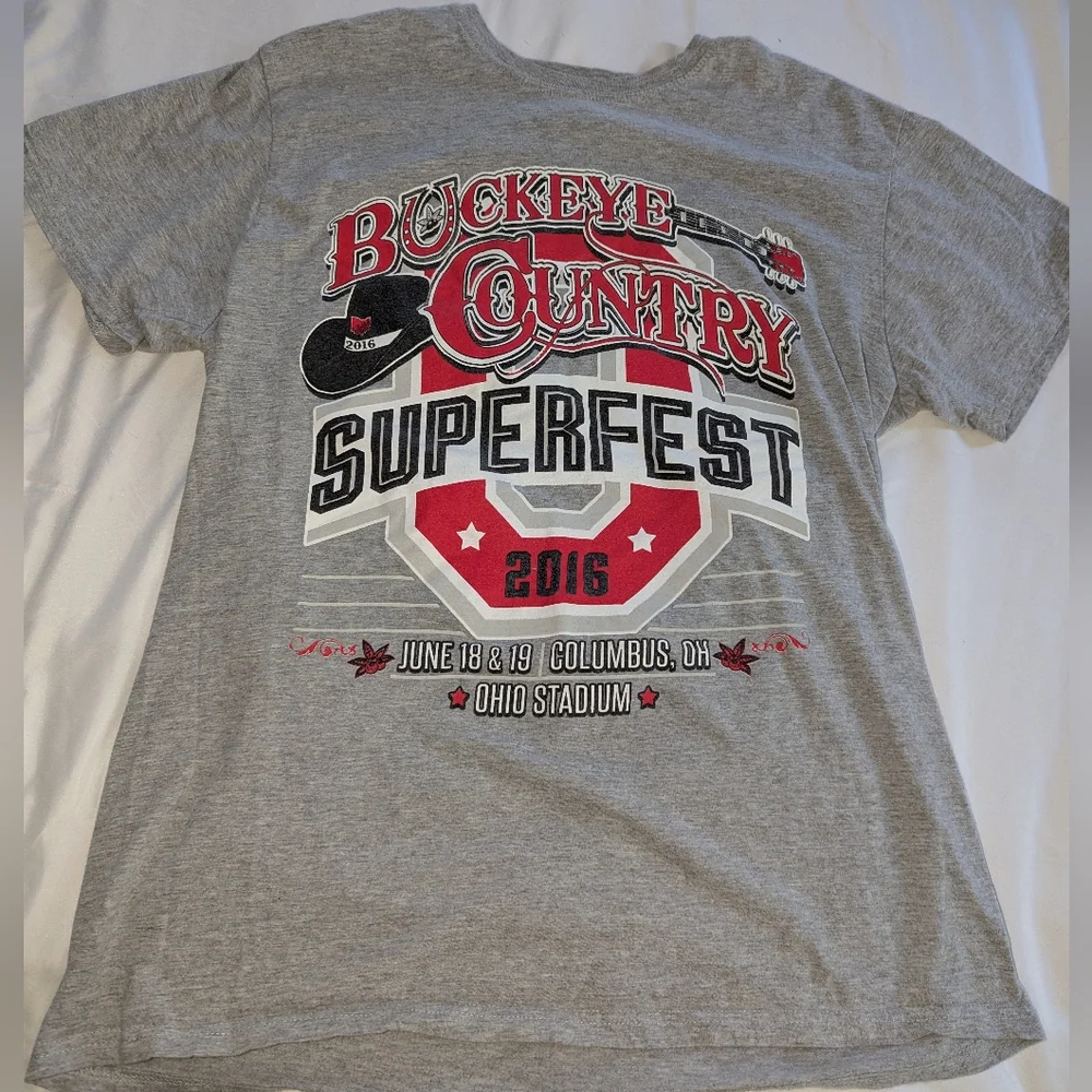 2016 Buckeye Country Superfest Men's‎ Large Graphic T-Shirt