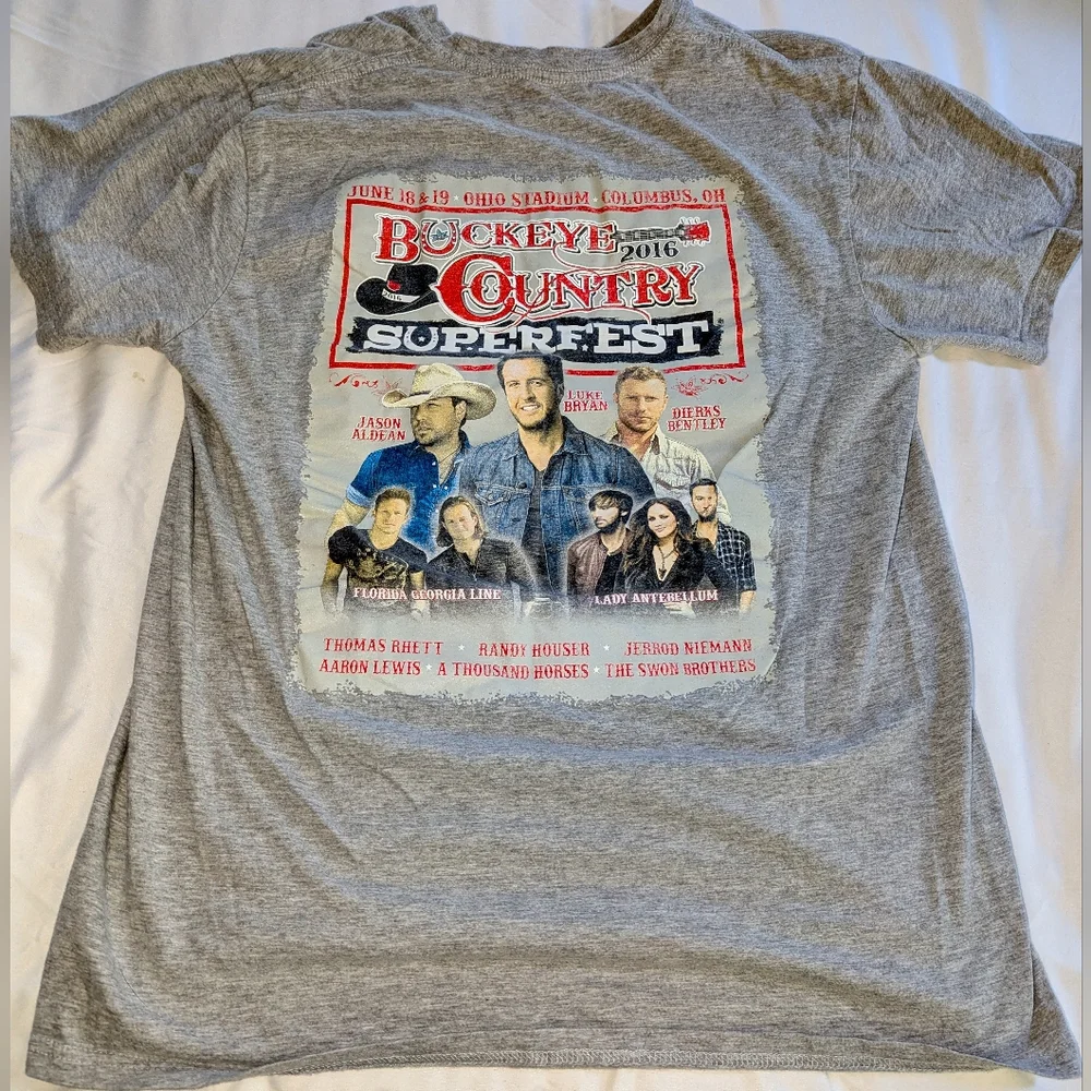 2016 Buckeye Country Superfest Men's‎ Large Graphic T-Shirt