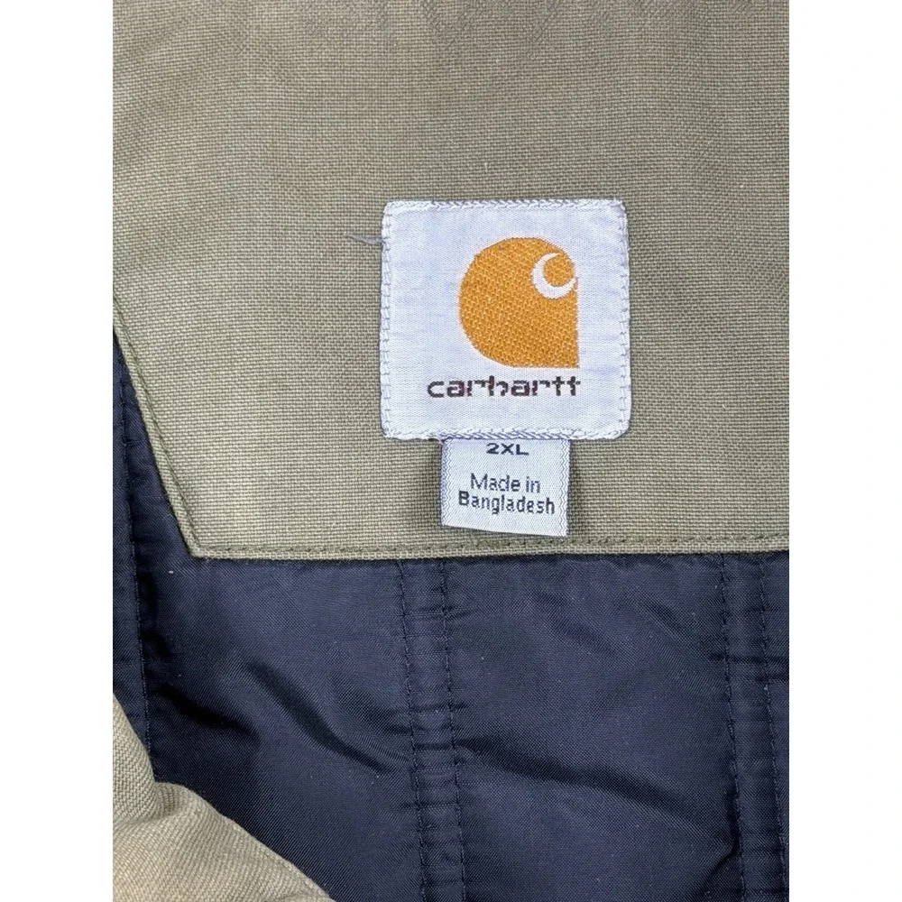 Carhartt Quick Duck Jacket 2XL Moss Green Work Coat 100107‎