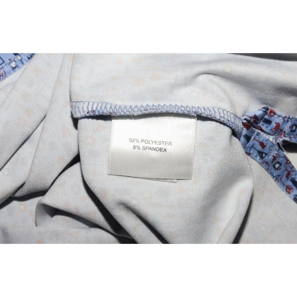 Peter Millar Summer Comfort Mens Cocktails Print Short Sleeve Polo Shirt Size XL