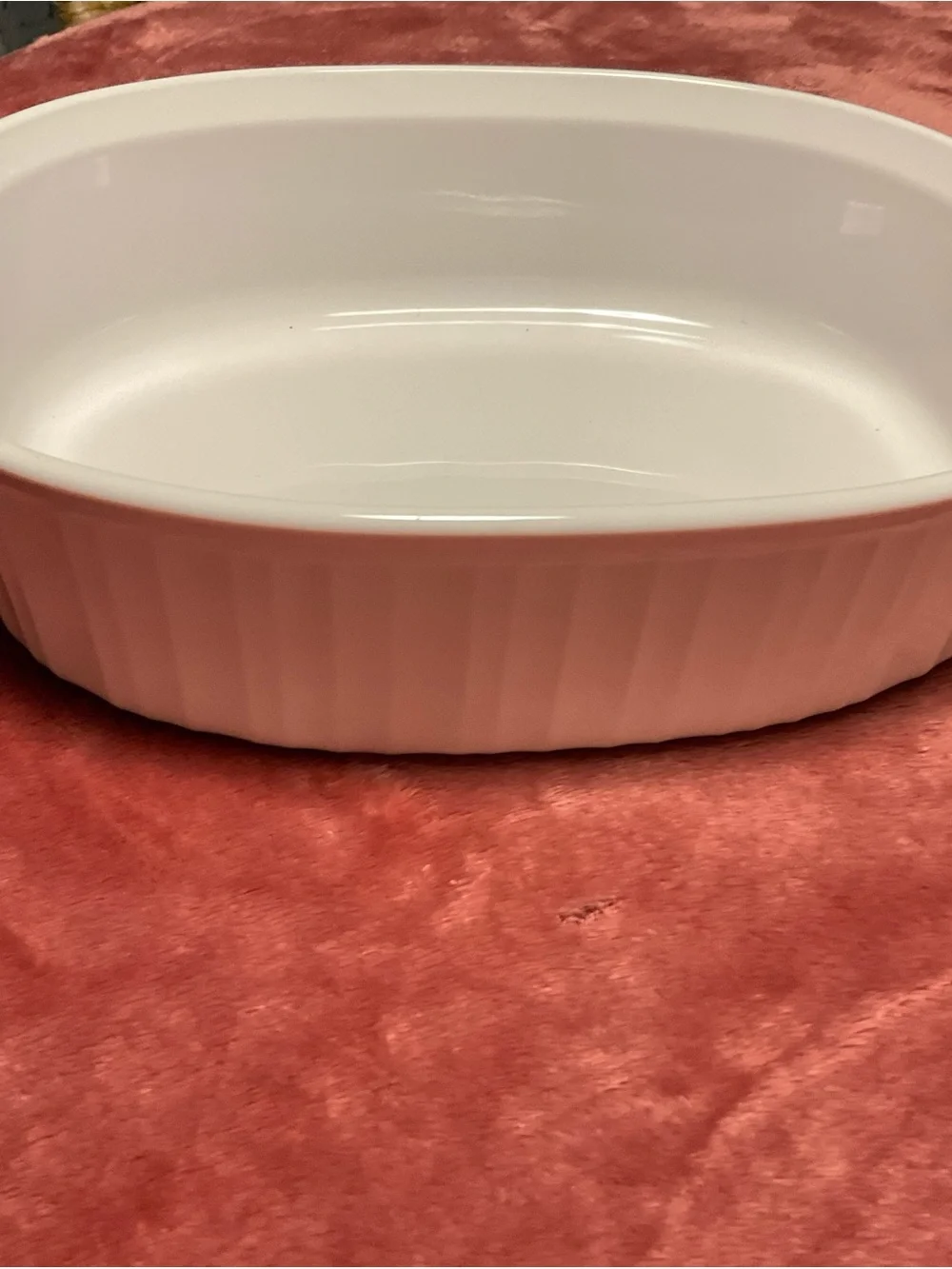 Corningware White Oval Ceramic Casserole Dish