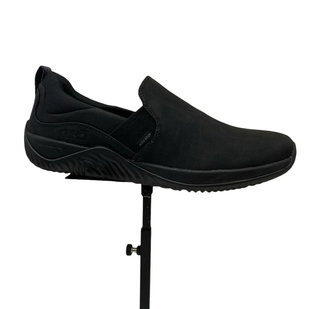 Ryka Womens Echo Comfort Slip On‎ Shoes Size 8 Solid Black Athletic Lightweight