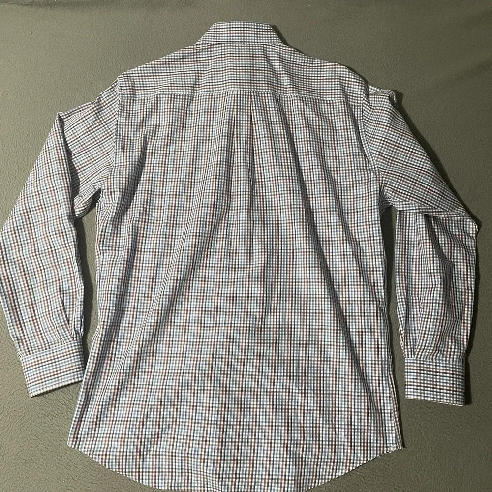 Peter Millar Shirt‎ Mens Large Check Long sleeve Button Up Preppy Casual Comfort