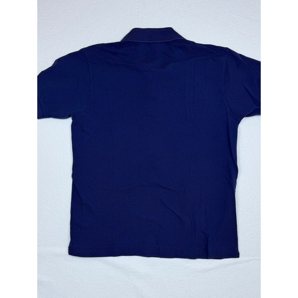 Lacoste Classic Fit Men's Polo Shirt Navy Blue Short Sleeve Embroidered Size Med