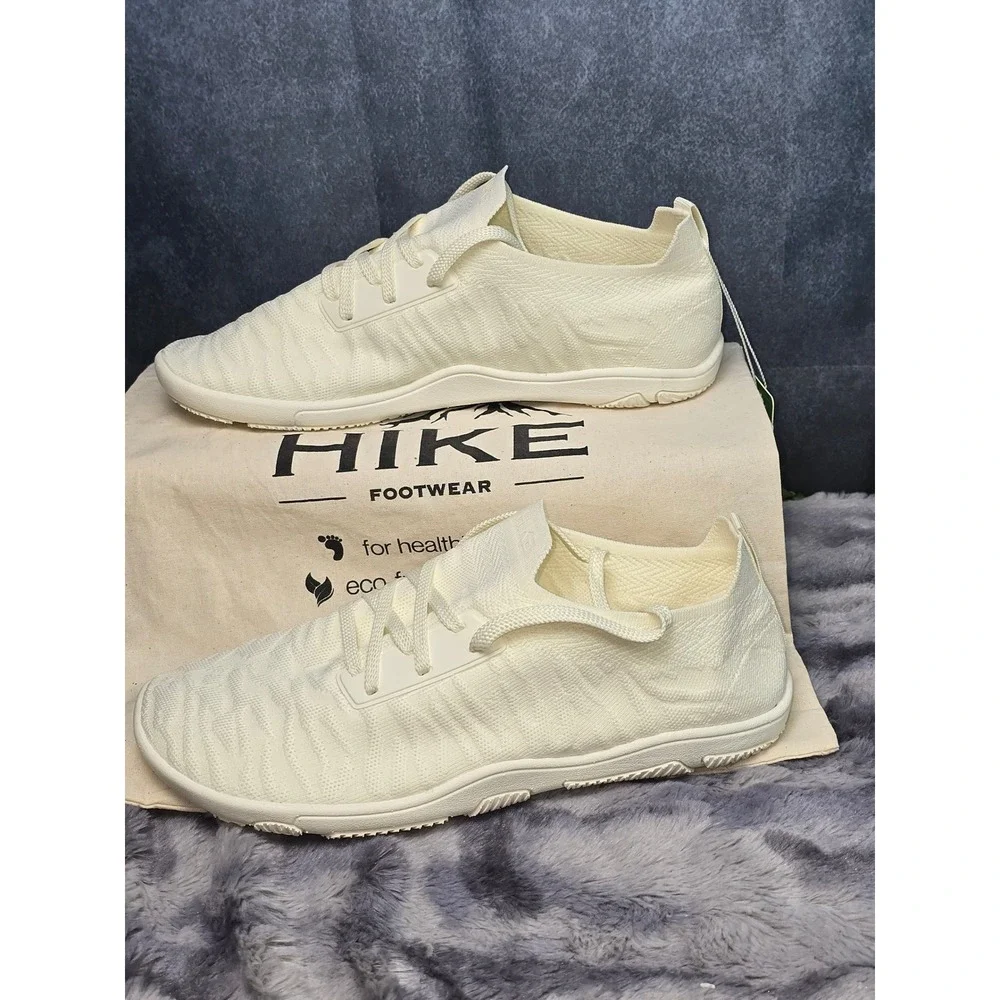 NWT Hike Footwear Comforto Max White Barefoot Neutral Sneakers‎ EU 43 WMNS SZ 12