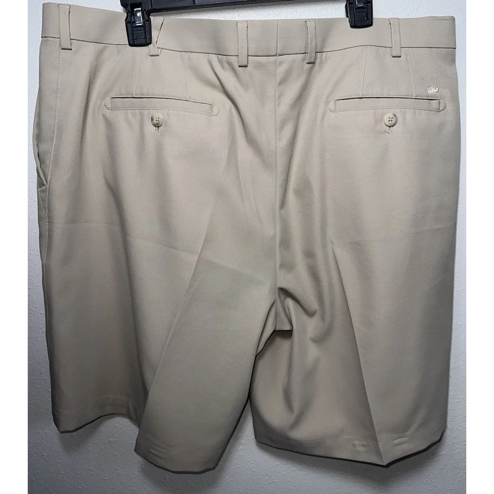 Peter Millar Crown Sport Shorts‎ Mens 40 Tan Chino Salem Performance Golf Casual