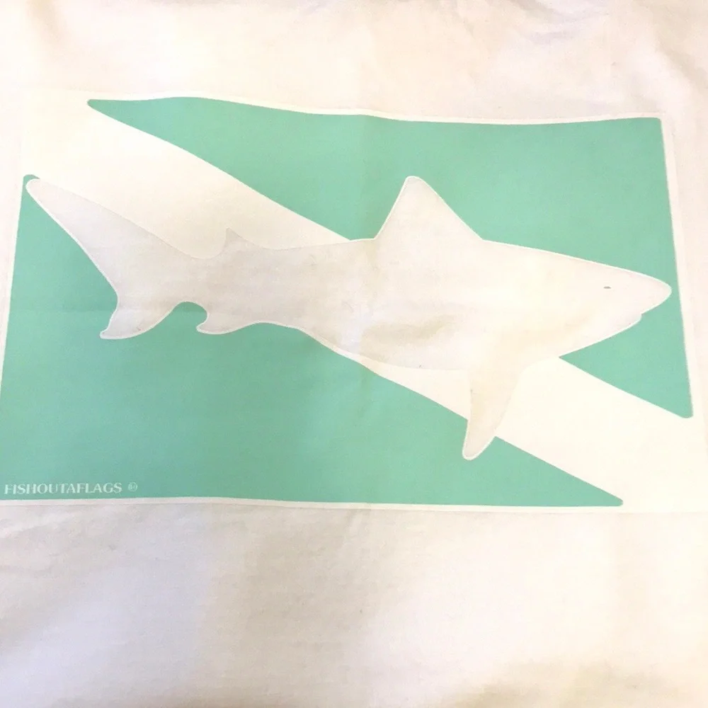 Fish Outa Flags long Sleeve Shark Tee