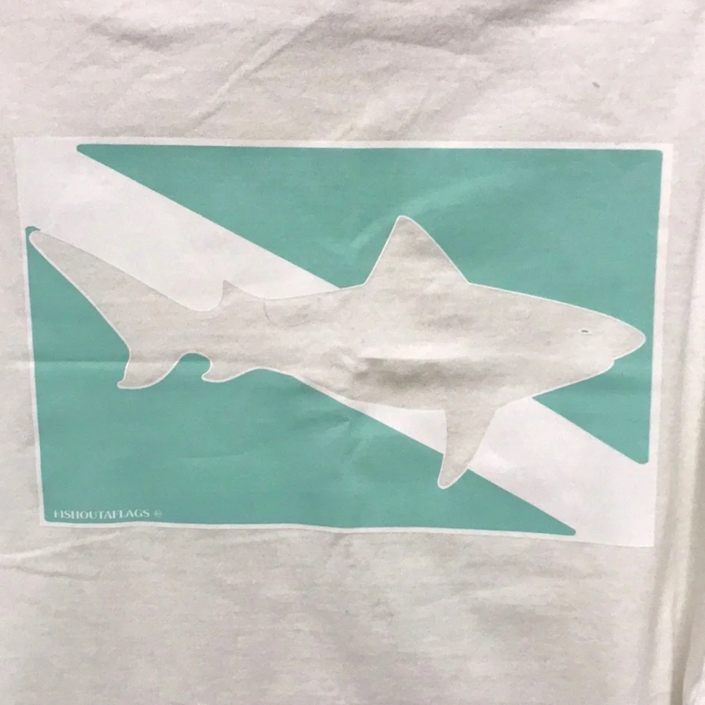 Fish Outa Flags long Sleeve Shark Tee