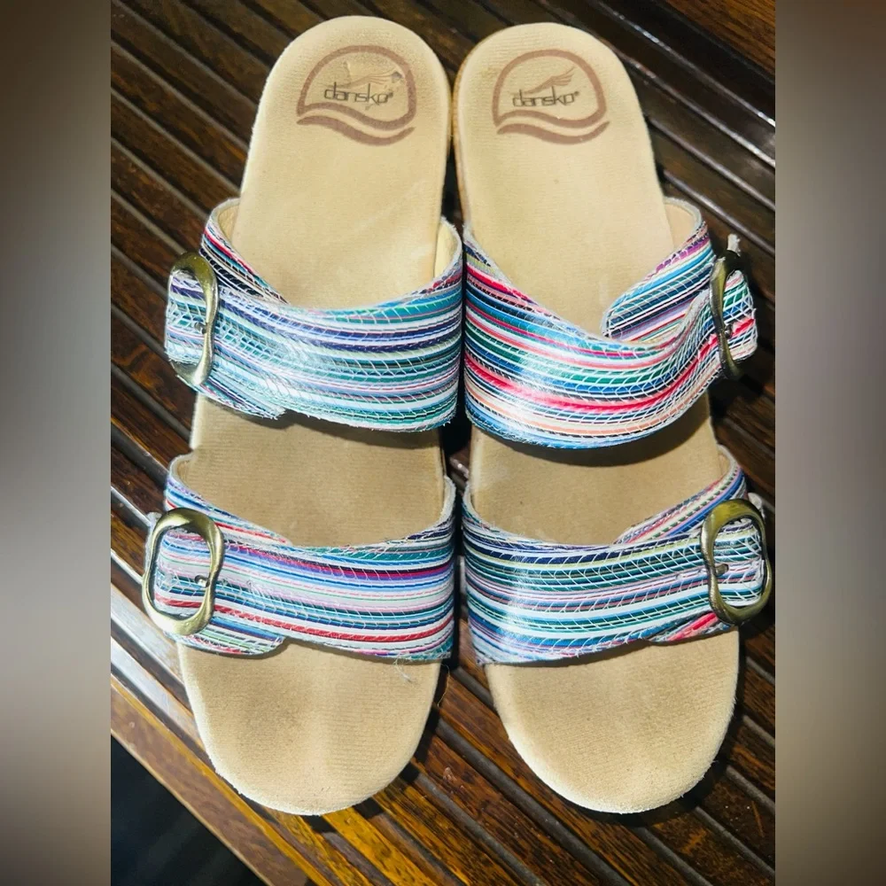 Colorful Striped‎ Women's Sandals