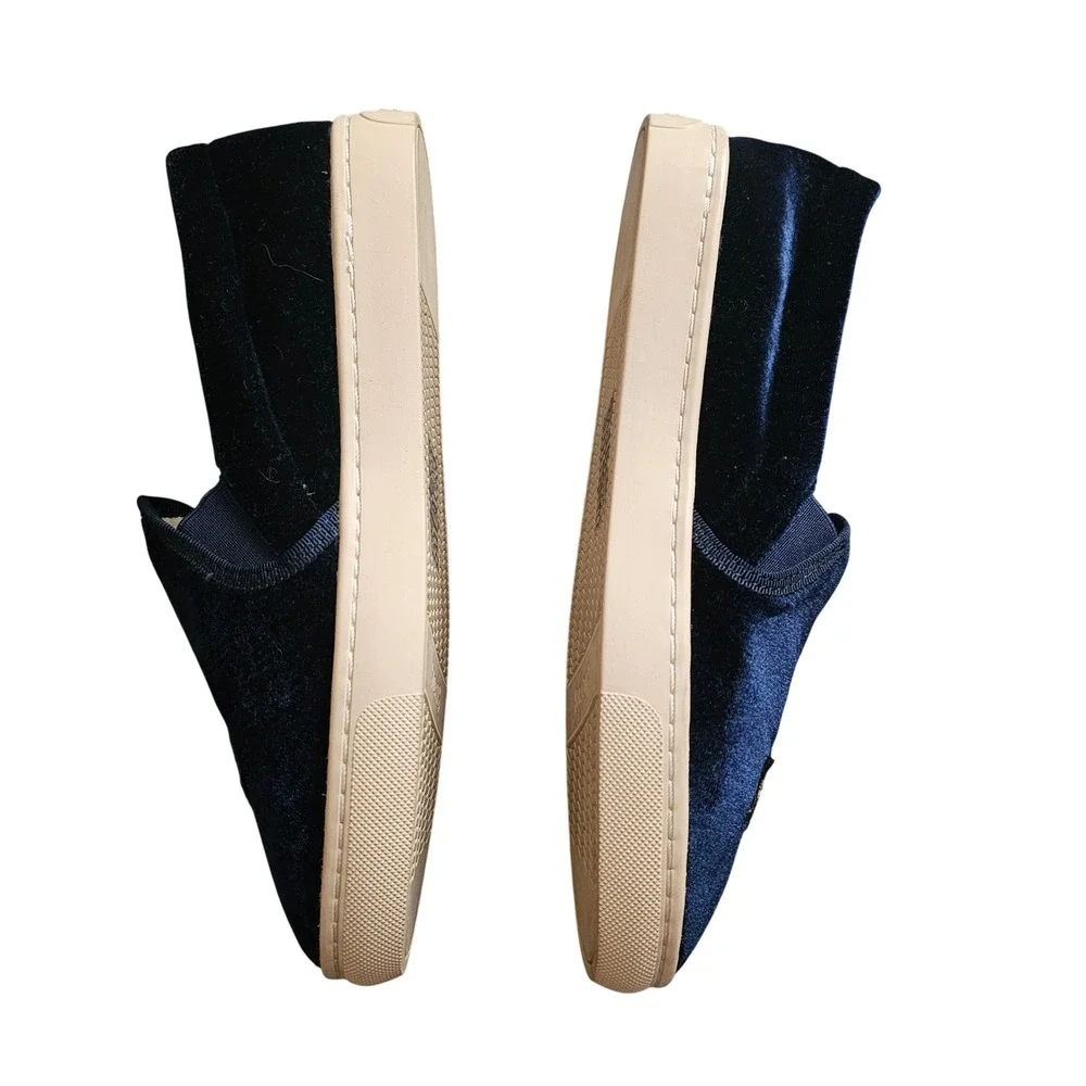 Soludos navy velvet