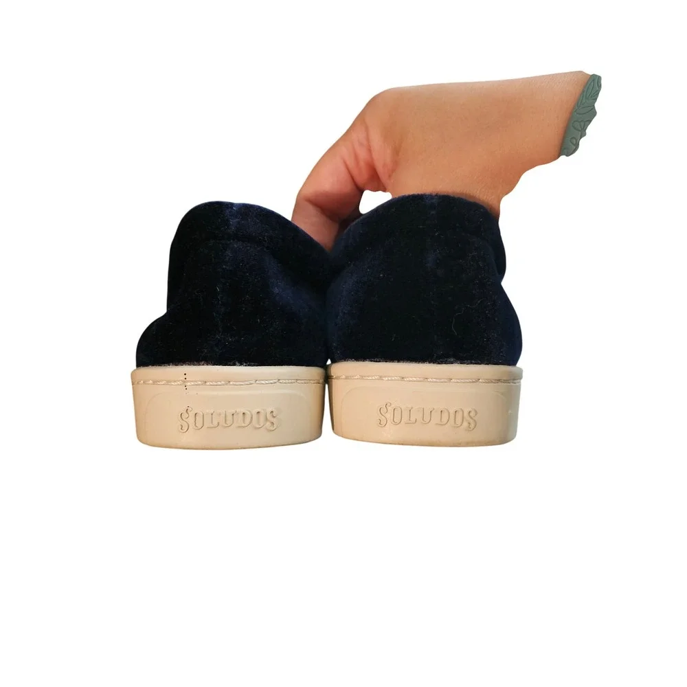 Soludos navy velvet
