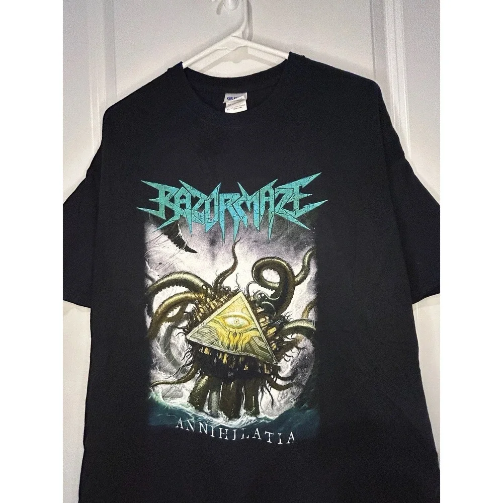 Vintage Y2k Razormaze Annahilatia Music Band‎ T-Shirt