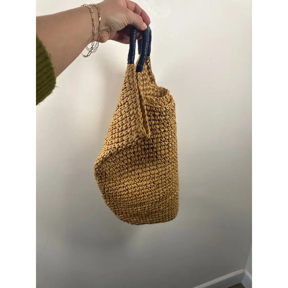 Mark & Graham Woven Paper Summer Boho Beach Tote, One Size