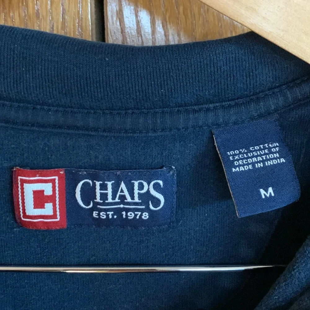 Chaps blue quarterzip