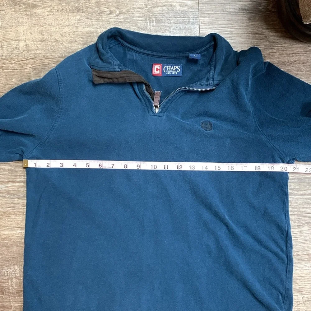 Chaps blue quarterzip