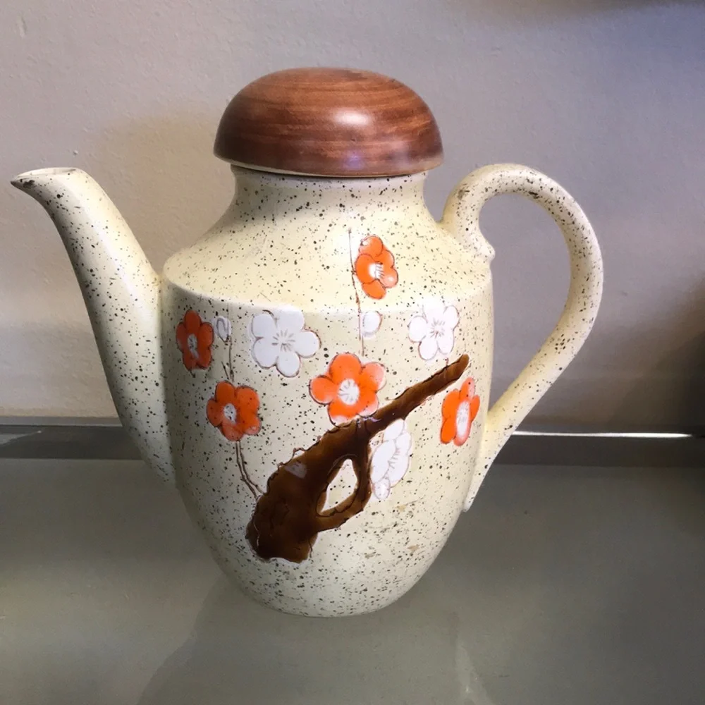 Vintage 1960's‎ MCM Pottery Tea Pot