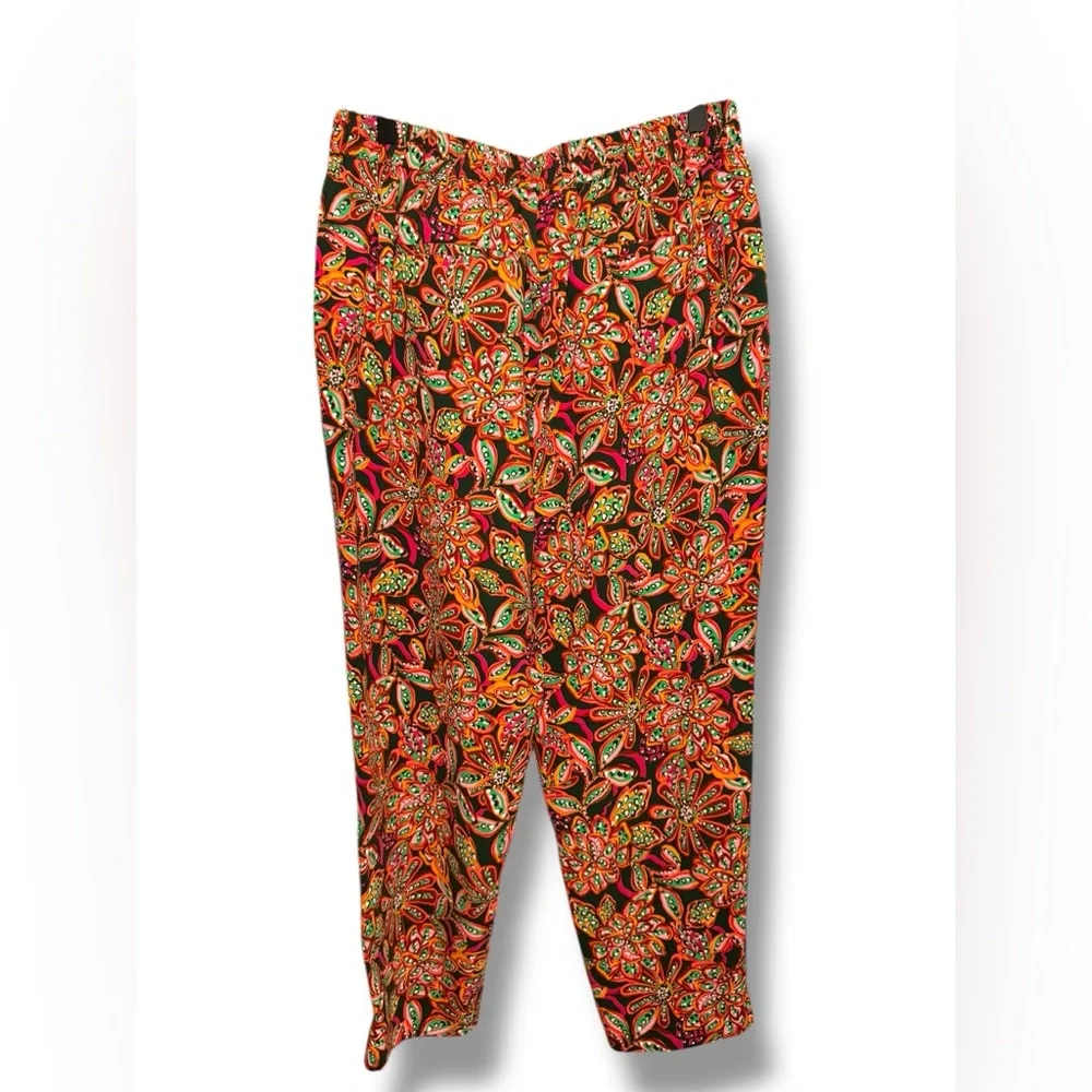 J. Crew Multicolor Floral Jamie pant with elastic waist and pockets‎ Sz 10 EUC