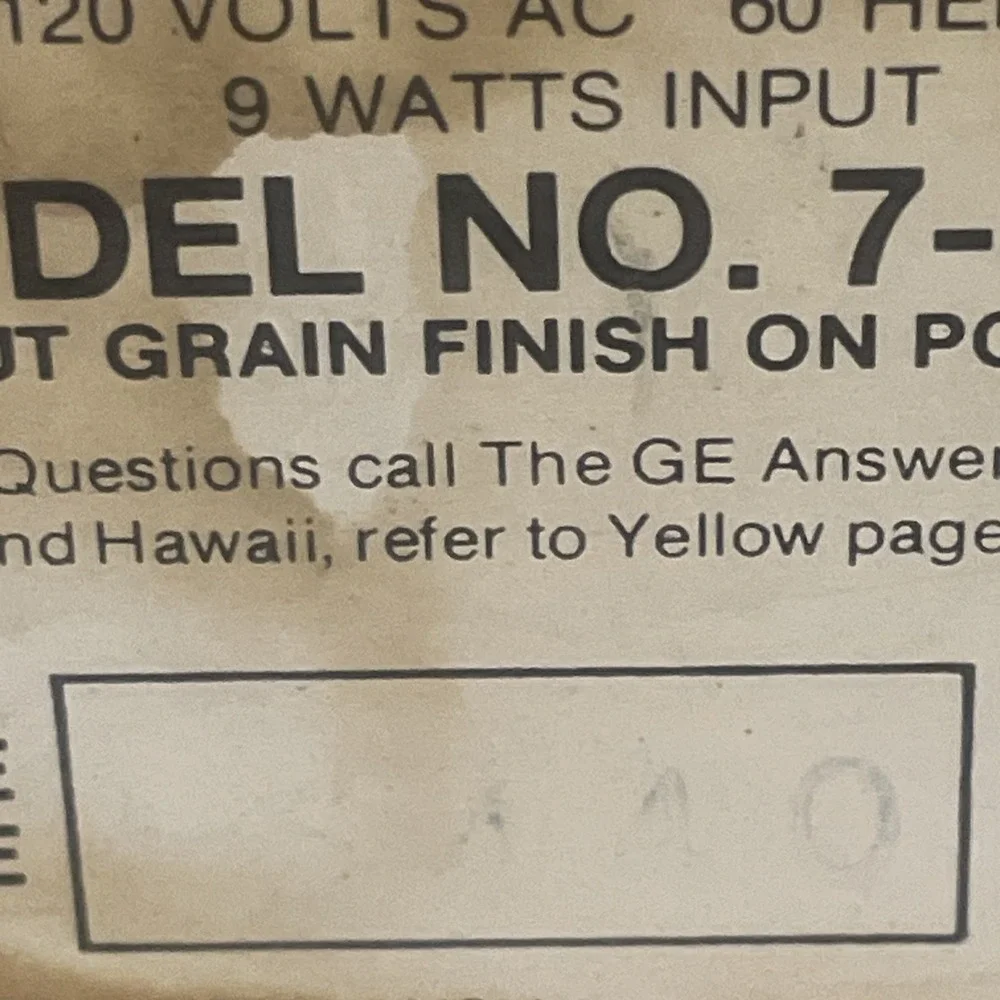 General Electric clock great