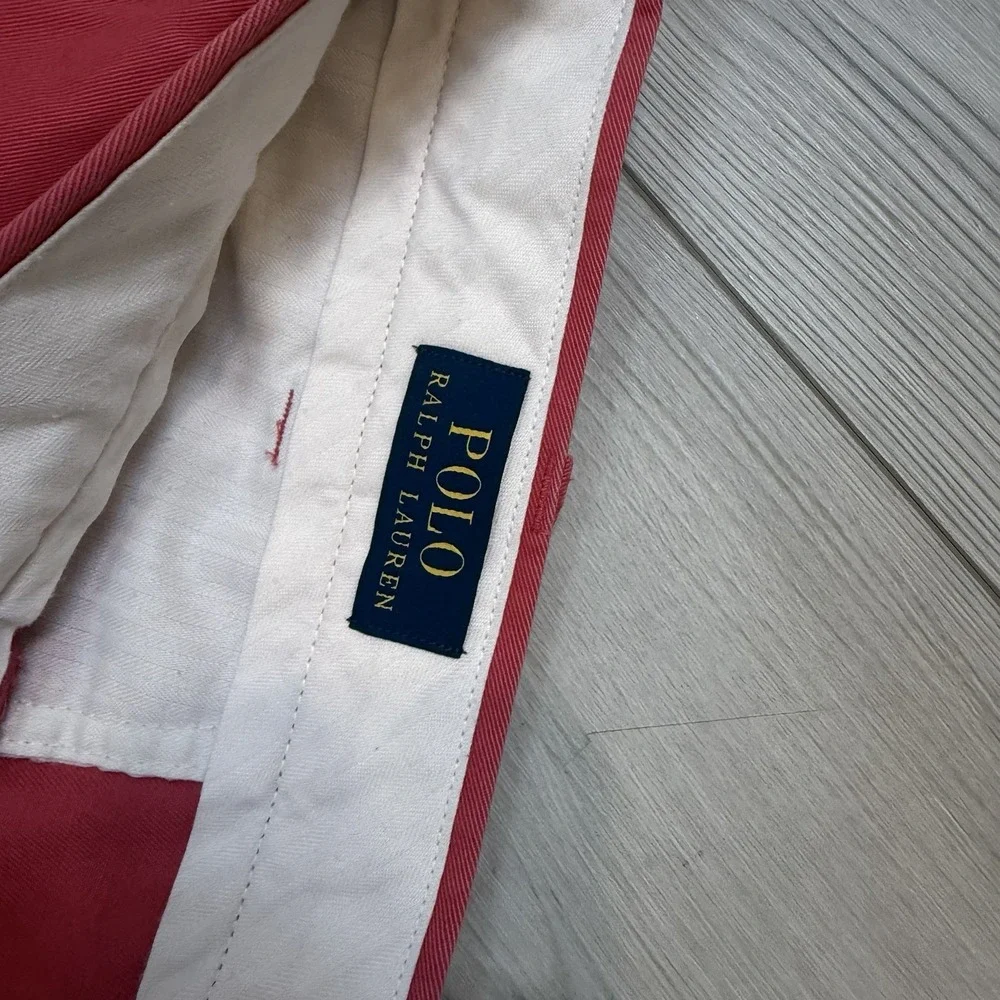 Polo‎ Ralph Lauren 44T/42L Chino Shorts Red Cotton Pockets
