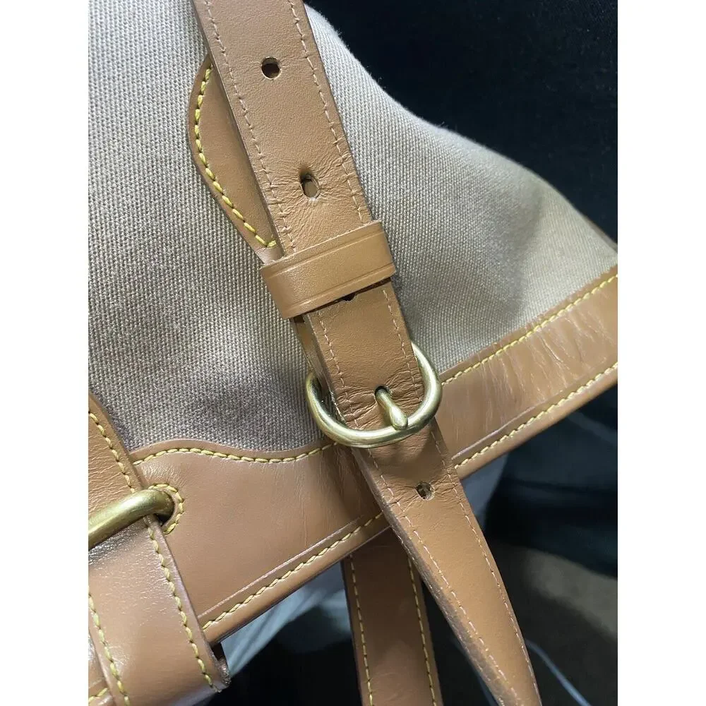 Dooney & Bourke VINTAGE T307, N°362308, made in USA, Tan Small Bucket‎ Bag
