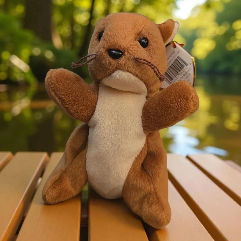 BOGO NUTS Style 4114 Ty Brown and Cream Plush‎ Pet Toy