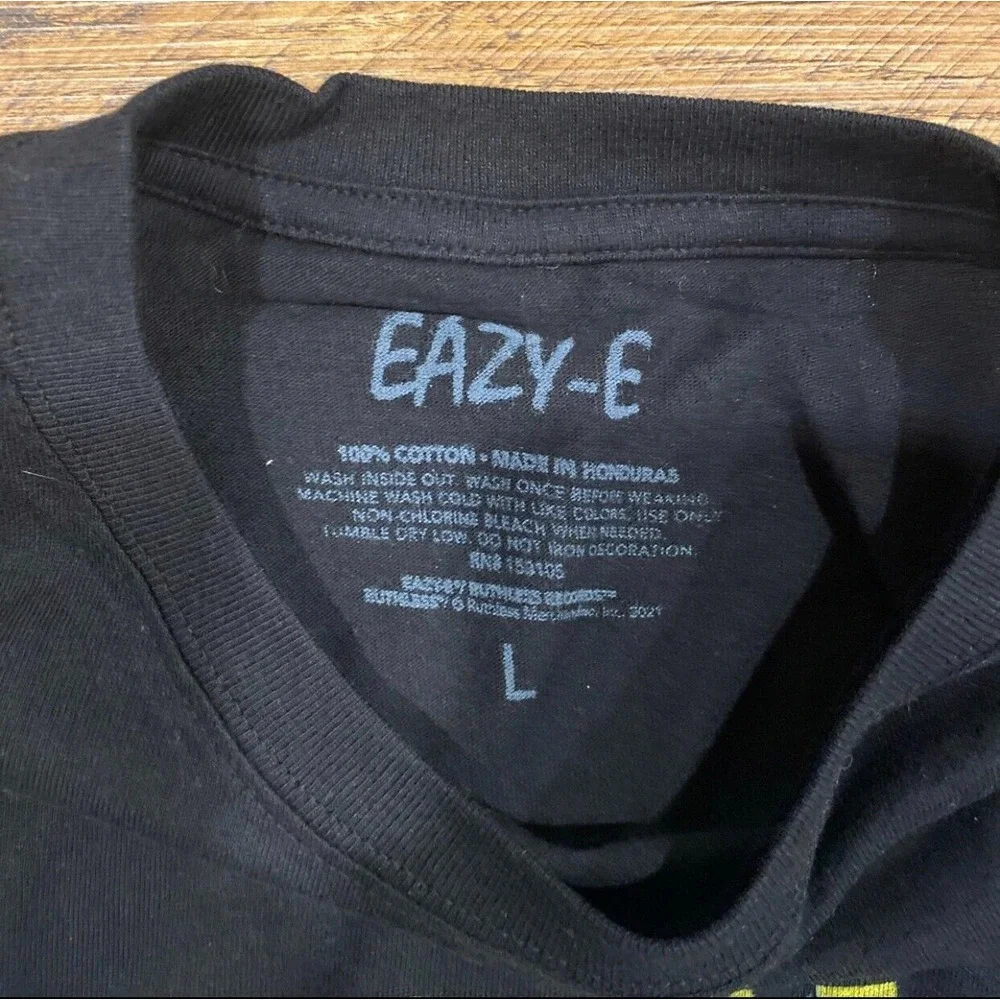 NEW! EAZY-E Compton N.W.A Graphic Rap Tee T Shirt‎ Vintage Style Men's L Black