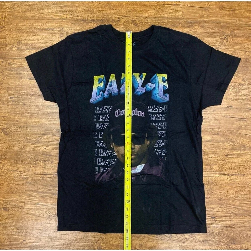 NEW! EAZY-E Compton N.W.A Graphic Rap Tee T Shirt‎ Vintage Style Men's L Black