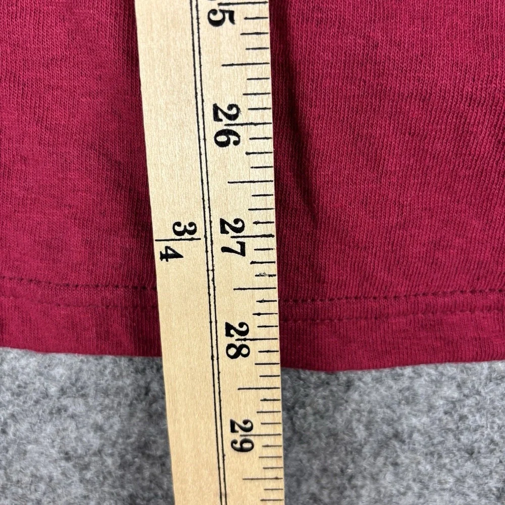 Duofold Thermal Henley Shirt Mens Medium Red Long Sleeve Waffle Knit Base Casual