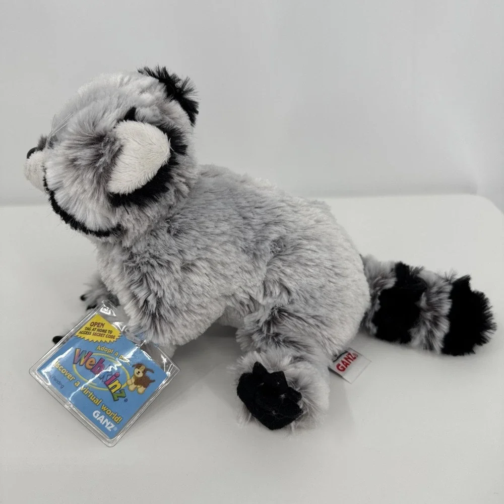 Ganz Webkinz Raccoon HM143 Plush Stuffed Animal‎ with Sealed Unused Code